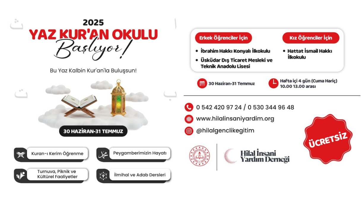 2025 YAZ KUR'AN OKULU BAŞLIYOR