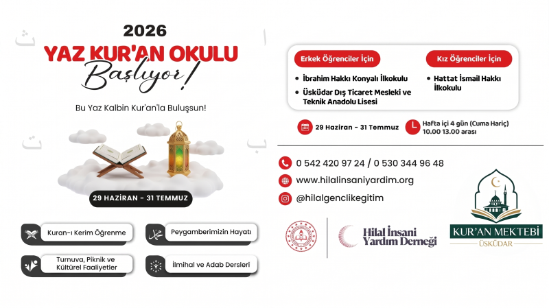 2026 YAZ KUR'AN OKULU BAŞLIYOR